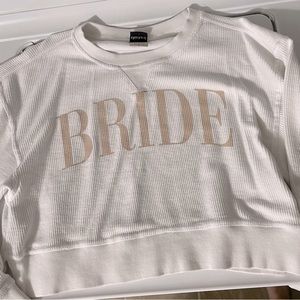 Semi cropped bride corded top
